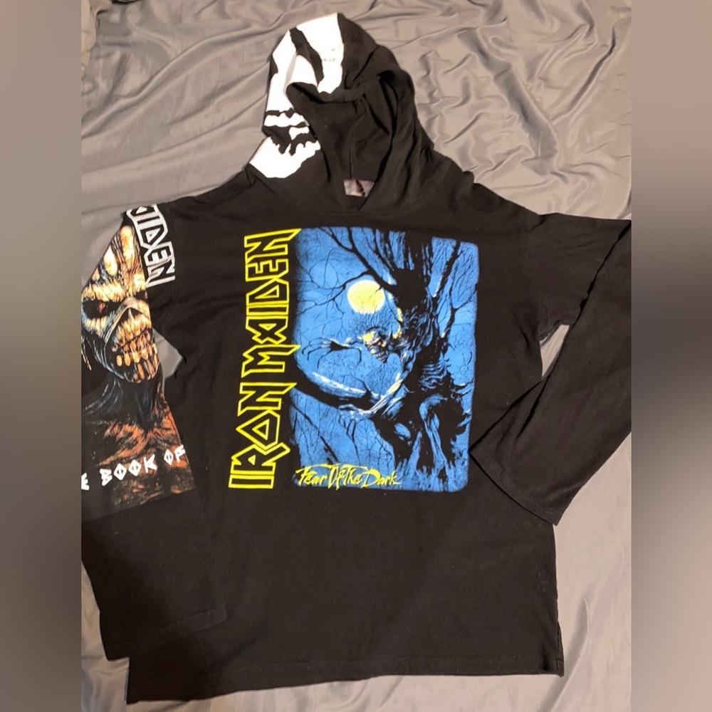 RikVilla Hooded Long Sleeve T Shirt